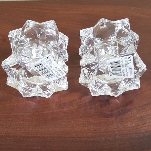 NEW! Mikasa Starburst Sparkling Star Candle Holders - Picture 4 of 7